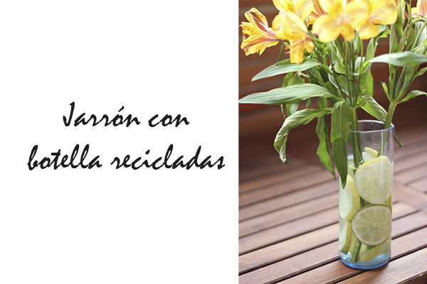 jarron botellas recicladas