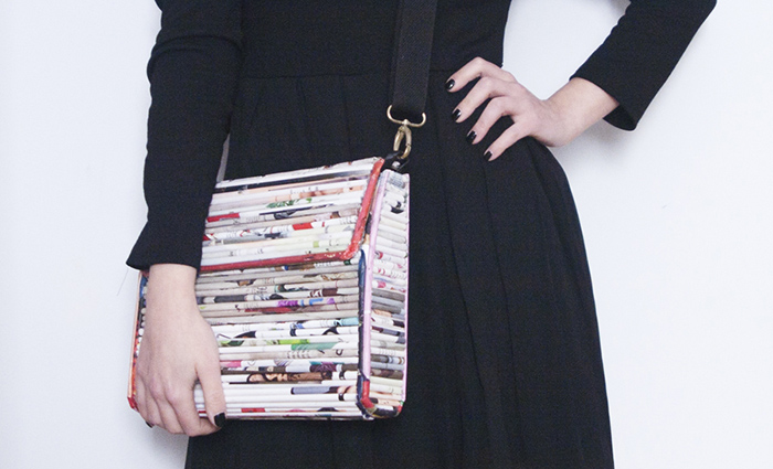 DIY bolso papel reciclado Babycatface