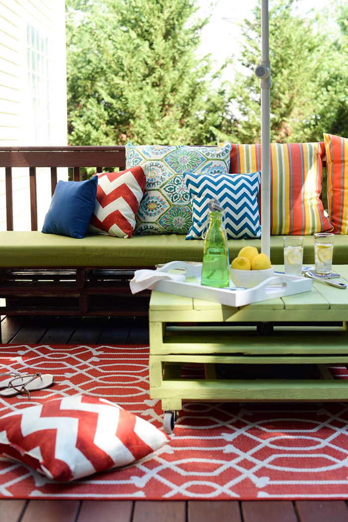 DIY terraza hecha con pallets 