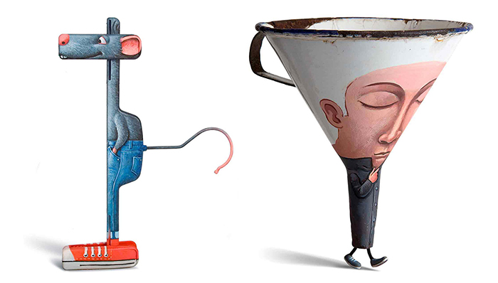 Gilbert Legrand arte en objetos cotidianos 