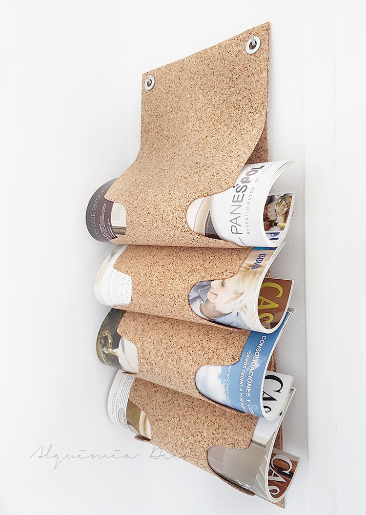 5 recomendaciones para el fin de semana XX - DIY Revistero corcho 
